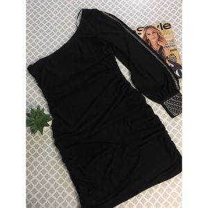 Short Party Dress, One Shoulder Dress.